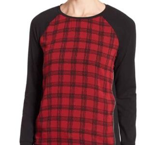 { TWO BY VINCE CAMUTO } checked zip detail top